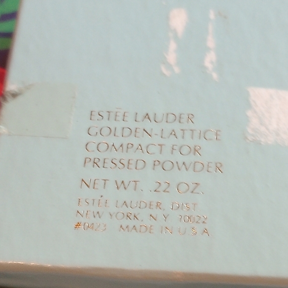 Sold.     1940s Estee' Lauder Compact w/ mop - Picture 2 of 4